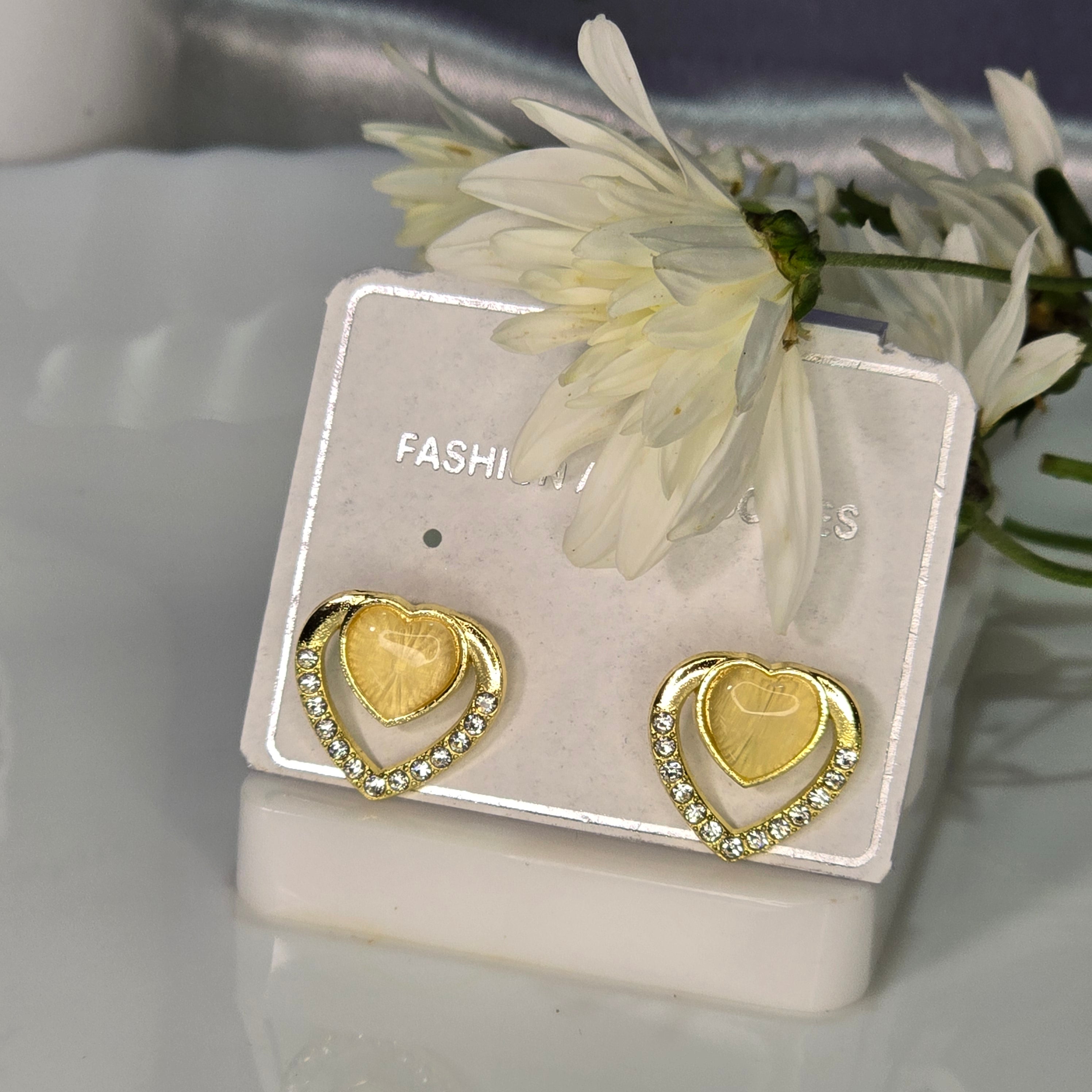 AK00053 - Modern Geometric Crystal Stud Earrings