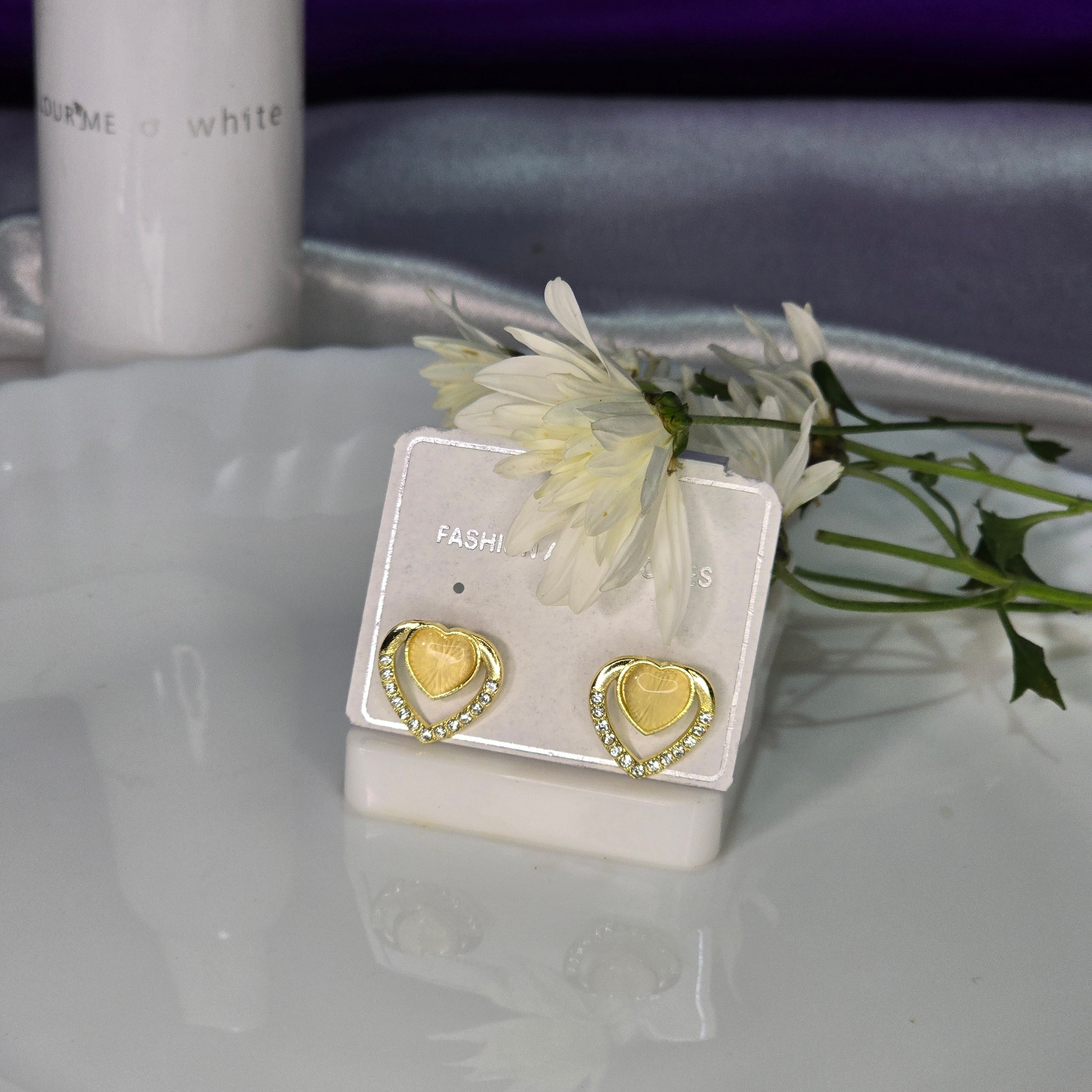 AK00053 - Modern Geometric Crystal Stud Earrings