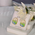 AK00074 - Assorted Landscape Art Pearl Stud Earrings