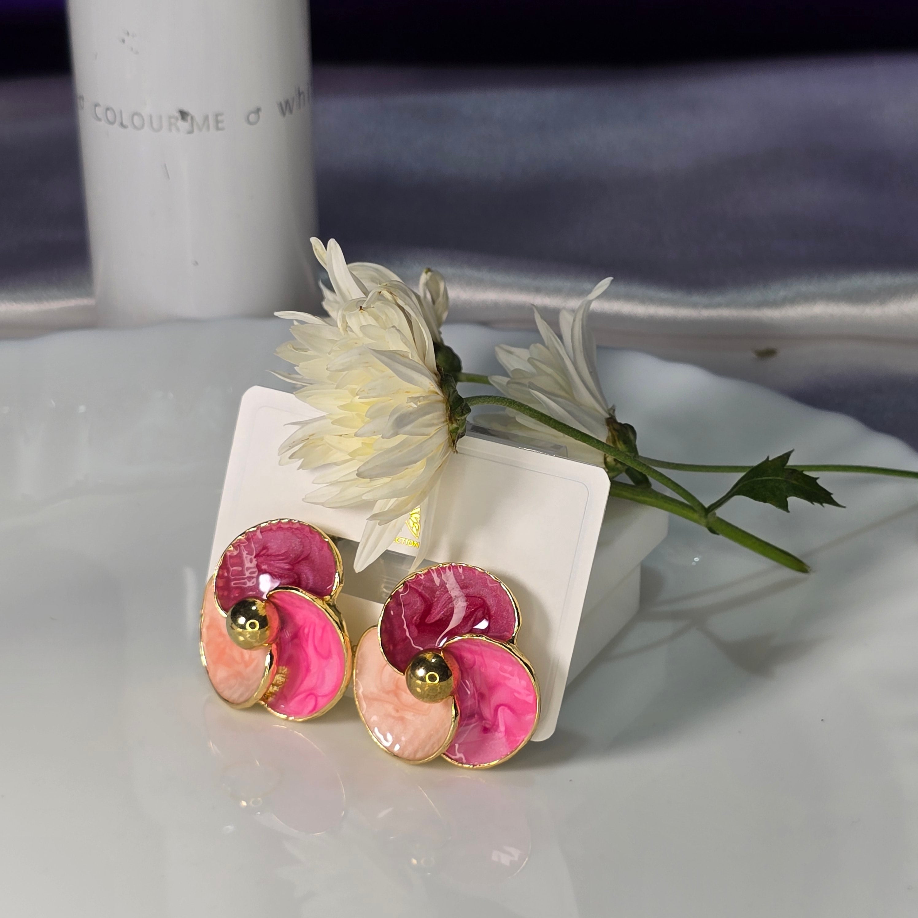 AK00081 - Korean Enamel Earring Assorted