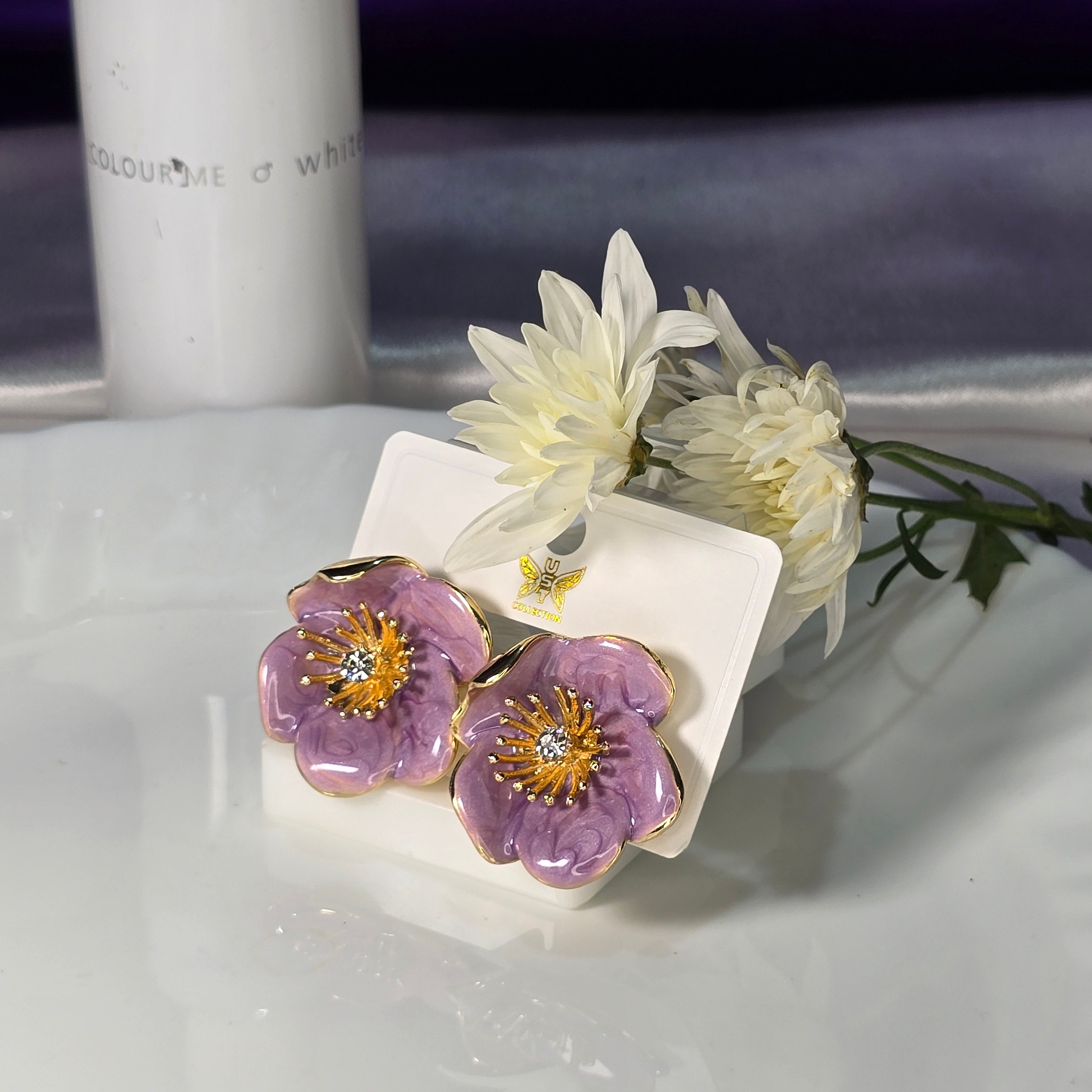 AK00081 - Korean Enamel Earring Assorted