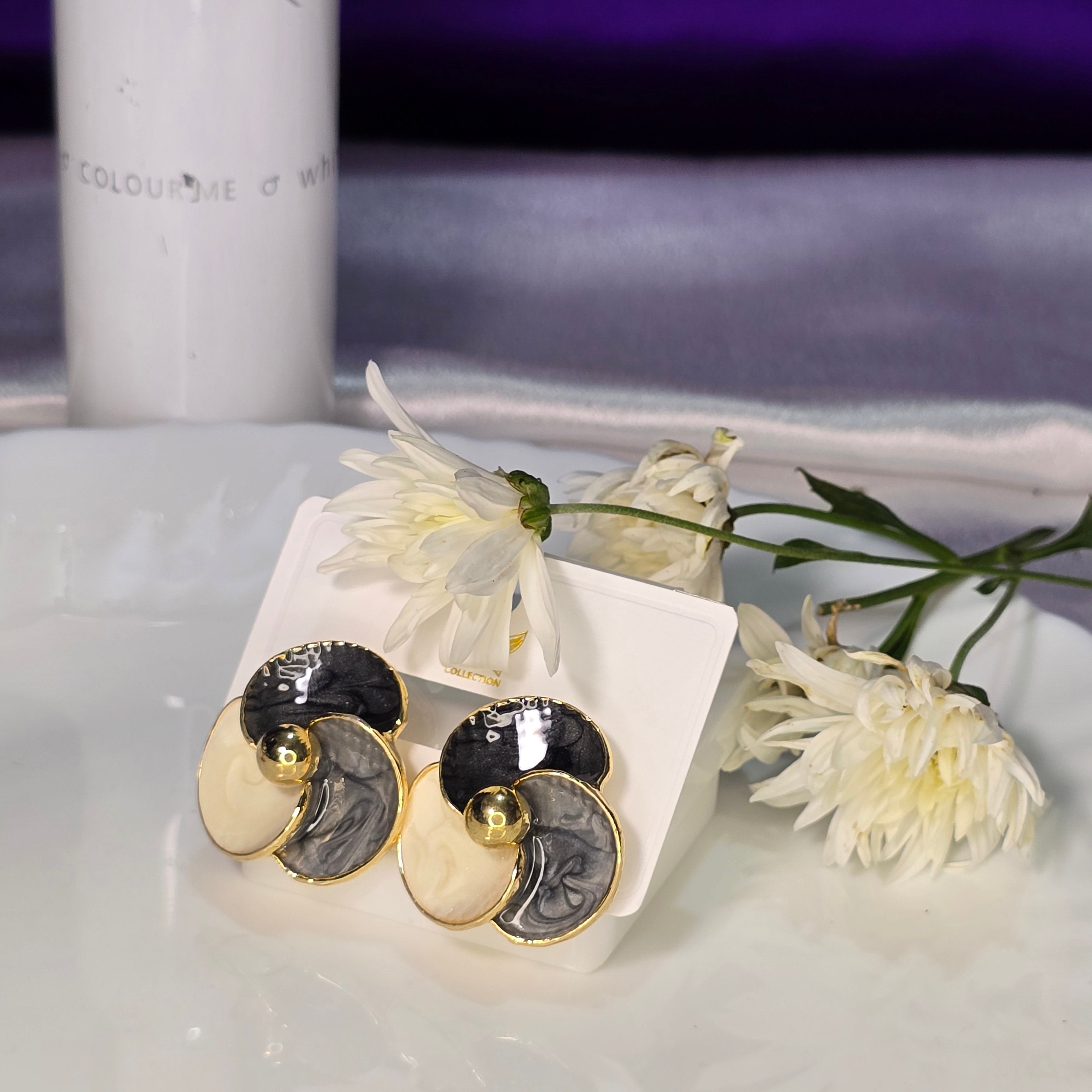 AK00081 - Korean Enamel Earring Assorted