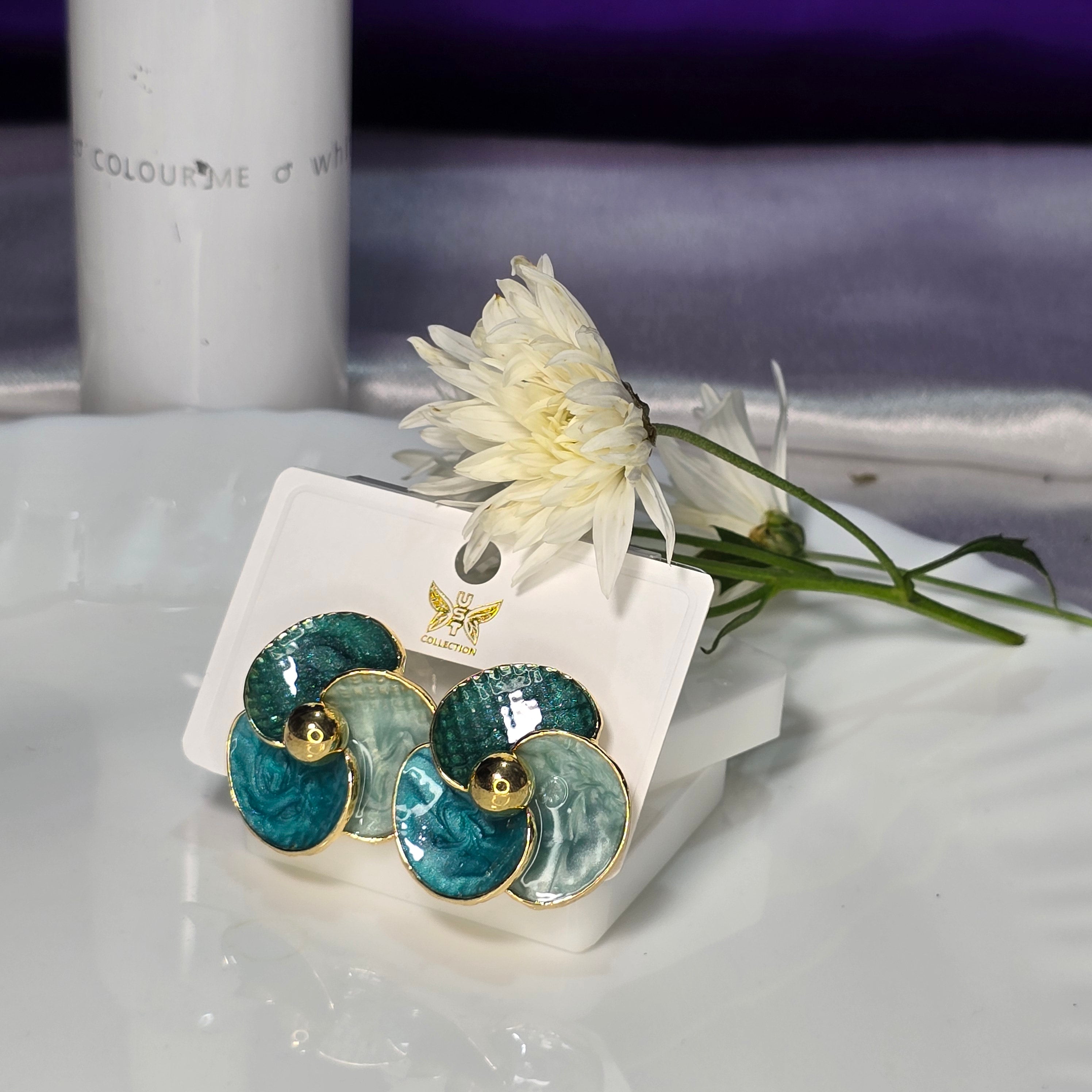 AK00081 - Korean Enamel Earring Assorted