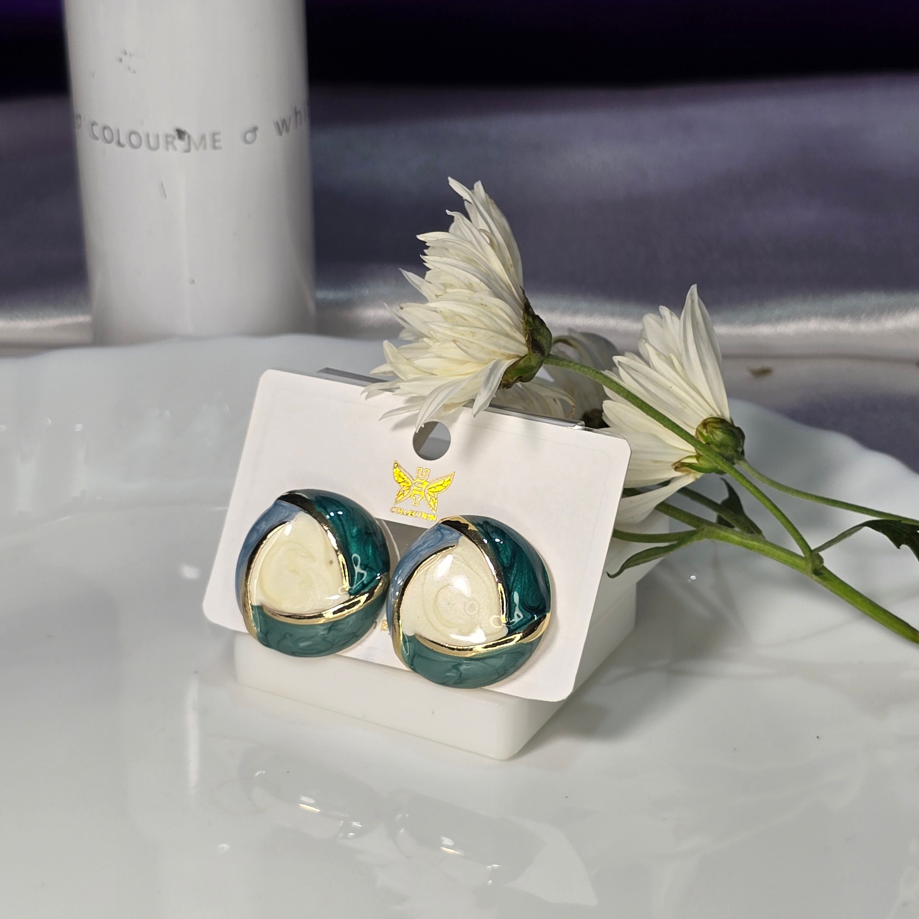 AK00081 - Korean Enamel Earring Assorted