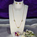 AK00085 - Aria Sparkling Bow Necklace & Earring Set