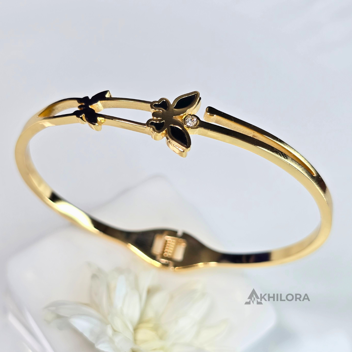 AK00143 - Midnight Flutter CZ Bangle