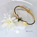 AK00148 - Noir Butterfly Trio Bangle