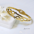 AK00185 - Eternal Infinity Crystal Bangle – 18K Gold Plated