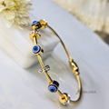 AK00190 - Nazar Evil Eye Cable Bangle