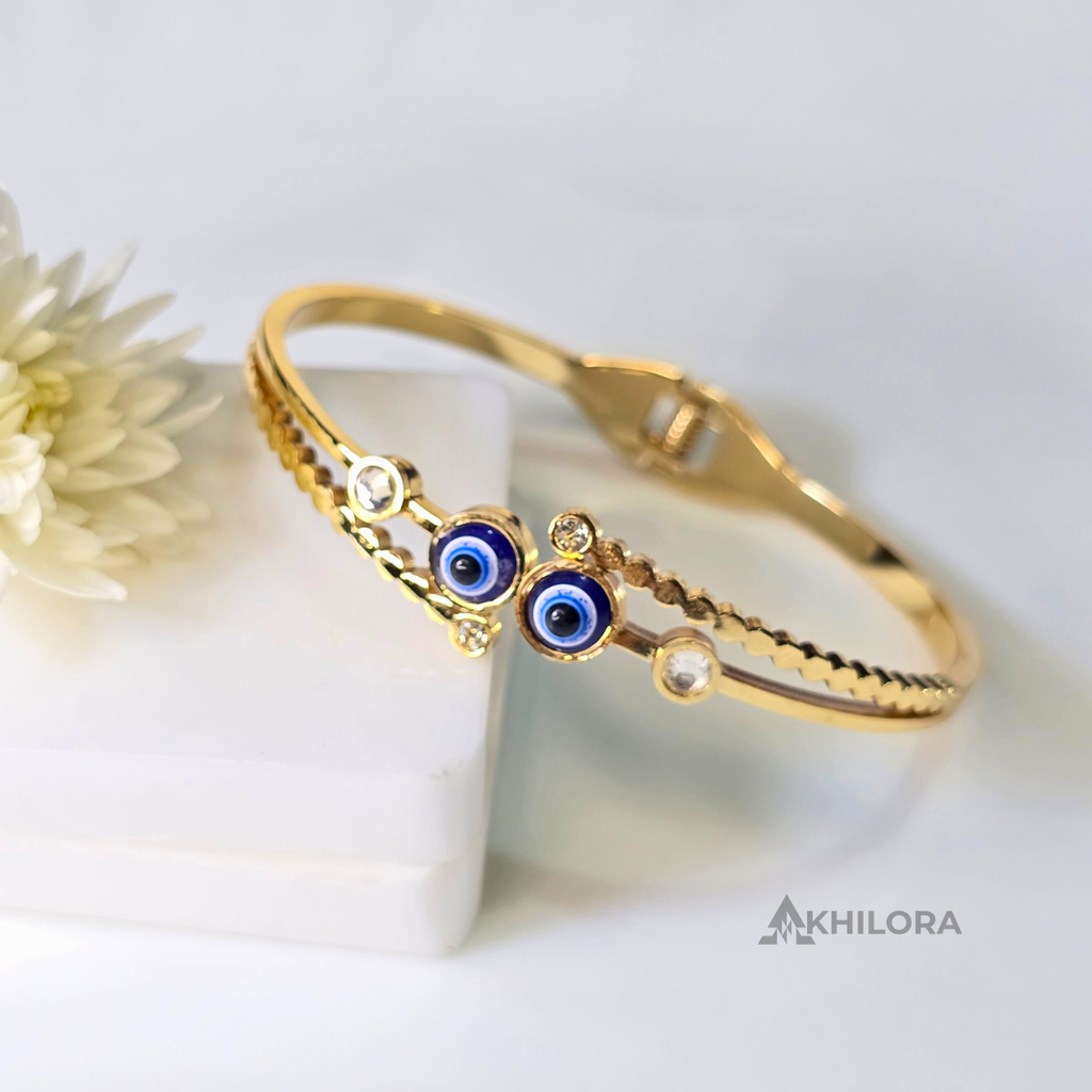 AK00191 - Dual Nazar Sparkle Bangle