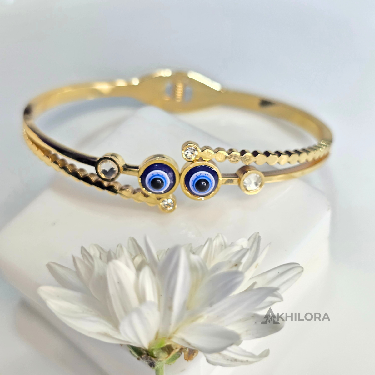 AK00191 - Dual Nazar Sparkle Bangle