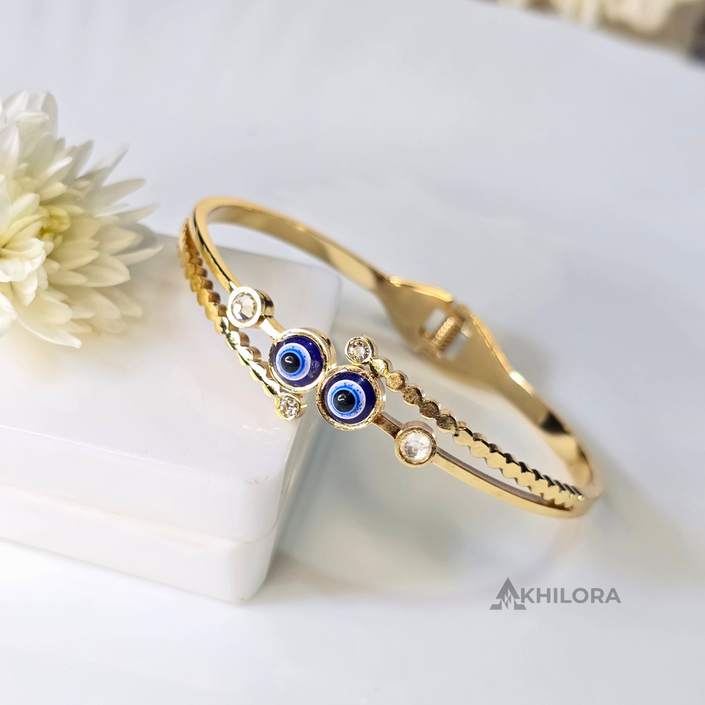 AK00191 - Dual Nazar Sparkle Bangle