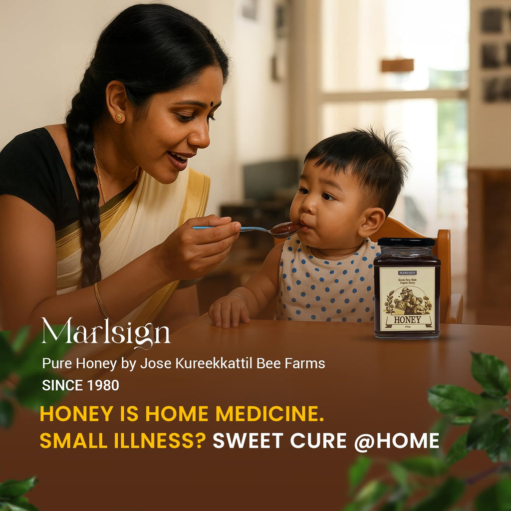 MARLSiGN | CHERUTHEN | Kerala Organic Stingless Honey From Western Ghats | Sourced From Wild Small Medicinal Plants | Mother Medicine | Small Bees| Pure Honey | (100g)